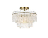 Emilia 4 Light 15 Inch Wide Flush Mount by Elegant - 1780F15