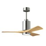 Patricia 3 3 Blade Ceiling Fan with Light Kit 42 Inch Wide by Matthews Fans - PA3-42