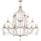 Chesterfield 8 Light Small Island Chandelier by Livex - 6437