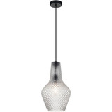 Quilted Gem 1 Light Small Pendant 18 Inch Tall by Matteo - C68101