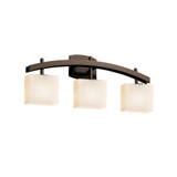Fusion Archway 3 Light Opal Glass Vanity Light by Justice Design - FSN-8593-55-OPAL