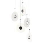 Meclisse 5 LED Pendant 9 Inch Tall and 21.5 Inch Wide by Sonneman - 3115