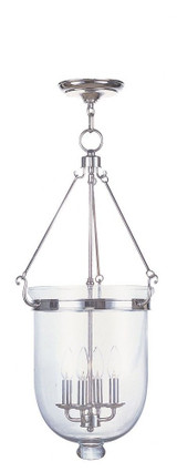 Jefferson 4 Light Medium Pendant 30 Inch Tall by Livex - 5065