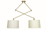 Uptown 2 Light Large Pendant by House Of Troy - UP502-BLK/SN