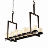 Lumenaria Dakota 14 Light Mini Chandelier by Justice Design FAL-8764-10 - FAL-8764-10