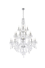 Verona 25 Light Oversized Chandelier by Elegant V7825G43 - V7825G43