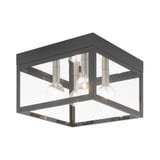 Nyack 4 Light 10.5 Inch Wide Outdoor Flush Mount by Livex - 20589