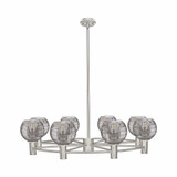 Crown Point 8 Light Stem Hung Chandelier 35.5 Inch Wide by Innovations - 434-8CR-G1213-6