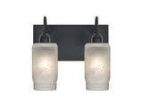 Milo 4 2 Light Vanity Light by Besa - 2WG-MILO4