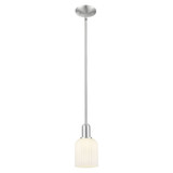 Bridal Veil 1 Light Stem Mini Pendant 9.63 Inch Tall by Innovations - 716-1S-G559-5