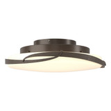 Flora 28W 1 LED 24.1 Inch Wide Flush Mount by Hubbardton Forge - 126742
