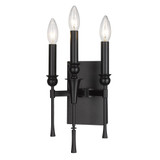 Landon 3 Light Candle Style Wall Sconce by Golden - 3509-WSC