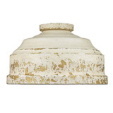 Keating 3 Light 13.75 Inch Wide Flush Mount by Golden - 0806-FM
