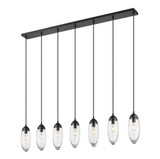 Arden 7 Light Linear Chandelier 12 x 4.75 Inches Wide by Z-Lite - 651P-7L