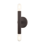 Copenhagen 2 Light Wall Sconce 9.88 Inch Tall by Livex - 51132