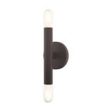 Copenhagen 2 Light Wall Sconce 9.88 Inch Tall by Livex - 51132