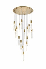Aurora 6.5W 16 LED Chandelier 19 Inch Tall and 36 Inch Wide by Elegant - 2089G36