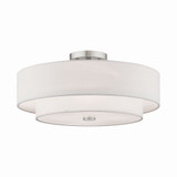 Claremont 4 Light 18 Inch Wide Semi Flush Mount by Livex - 51085