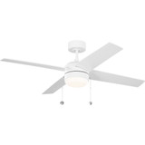 Loni 4 Blade Pull Chain Ceiling Fan with Light Kit 52 Inch by Generation - 4LNI52D