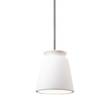 Radiance 1 Light Small Rigid Stem Pendant 7.75 Inch Wide by Justice Design - CER-6425-RIGID