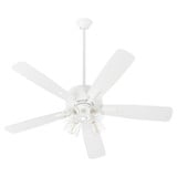 Ovation 5 Blade Ceiling Fan with Light Kit 18.25 x 52 Inch Wide by Quorum  - 4525-24