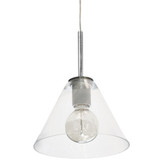 Roswell 1 Light Pendant with Clear Glass by Dainolite - RSW-91P