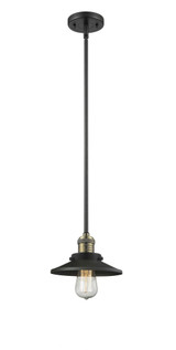 Railroad 1 Light Small Stem Hung Pendant 8 Inch Wide Innovations - 201S-M1-M7