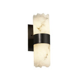 Lumenaria Dakota 2 Light Cylinder Broken Rim Wall Sconce by Justice Design - FAL-8762-12