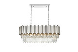 Willow 9 Light Chandelier 14 Inch Tall and 14 Inch Wide by Elegant - 3401G36