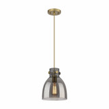 Newton Bell 1 Light Small Pendant 9.63 Inch Tall by Innovations - 410-1PS-G412-8