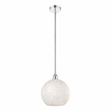 White Mouchette 1 Light Stem Hung Pendant by Innovations 616-1S-G1216-12 - 616-1S-G1216-12