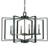 Camille 6 Light Large Chandelier by Framburg - 3055PN_MBLACK
