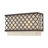 Arabesque 2 Light Wall Sconce 13 Inch Wide by Livex - 41102