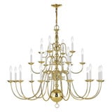 Williamsburgh 22 Light Oversized Chandelier by Livex - 5015