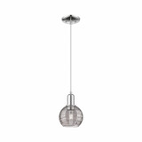 Athens Deco Swirl 1 Light Cord Hung Mini Pendant 8 Inch Tall by Innovations - 716-1P-G1213-6