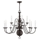 Williamsburgh 12 Light Large Chandelier by Livex - 5014