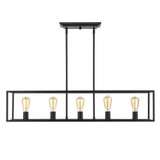 Wesson 5 Light Oversized Linear Pendant by Golden - 2072-LP