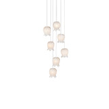 Polpo 7 Light Round Multi Drop Pendant 13 X 13 Inch Wide by Currey Company - 9000-1397