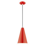 Metal Shade 1 Light Small Pendant by Livex - 41175