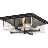 Sana 4 Light Outdoor Flush Mount 5 x 12 Inches Wide by Z-Lite - 592F-BK