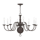 Williamsburgh 8 Light Large Chandelier by Livex - 5007