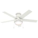 Anslee 46 Inch Low Profile Ceiling Fan with LED Light Kit by Hunter Fans - 1000183