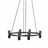 Cerelia 600W 12 LED Chandelier 7.25 Inch Tall and 36 Inch Wide by Dainolite - CRL-3612C
