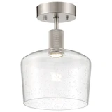 Port Nine 9W 1 LED 9 Inch Wide Steel Semi Flush Mount by Access - 63147LEDD-BS