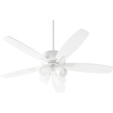 Breeze 5 Blade Ceiling Fan 52 inch wide by 16.75 inch high by Quorum  - 7052-4