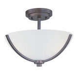 Deven 3 Light 14 Inch Wide Semi Flush Mount by Maxim - 20031