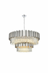 Willow 16 Light Chandelier 23 Inch Tall and 40 Inch Wide by Elegant - 3400G40