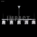 Contemporary 5 Light Oversized Linear Chandelier by James Moder - 40755LCH