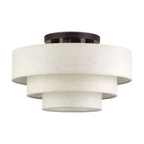 Manorwood 4 Light Extra Large Semi Flush Mount 21 Inch Wide by Livex - 41946