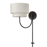 Manorwood 1 Light Swing Arm Wall Sconce 15.5 Inch and 12 Inch Wide by Livex - 41940